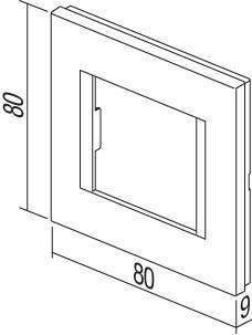 Okvir okrasni modul line 2M titan