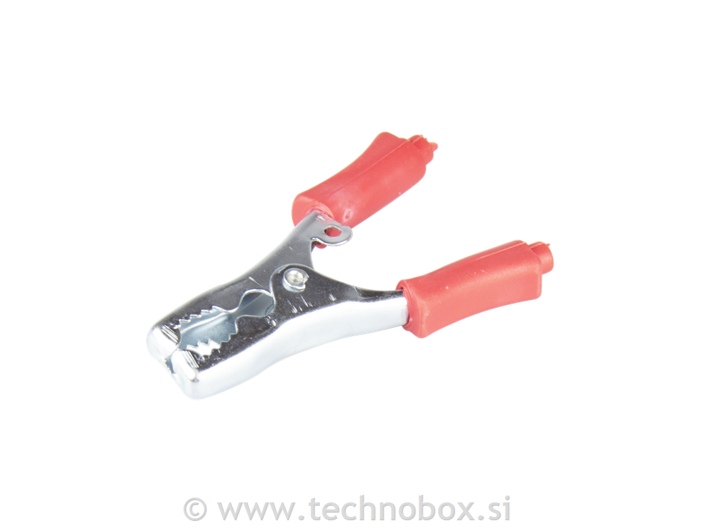 Krokodil sponka 80mm rdeča