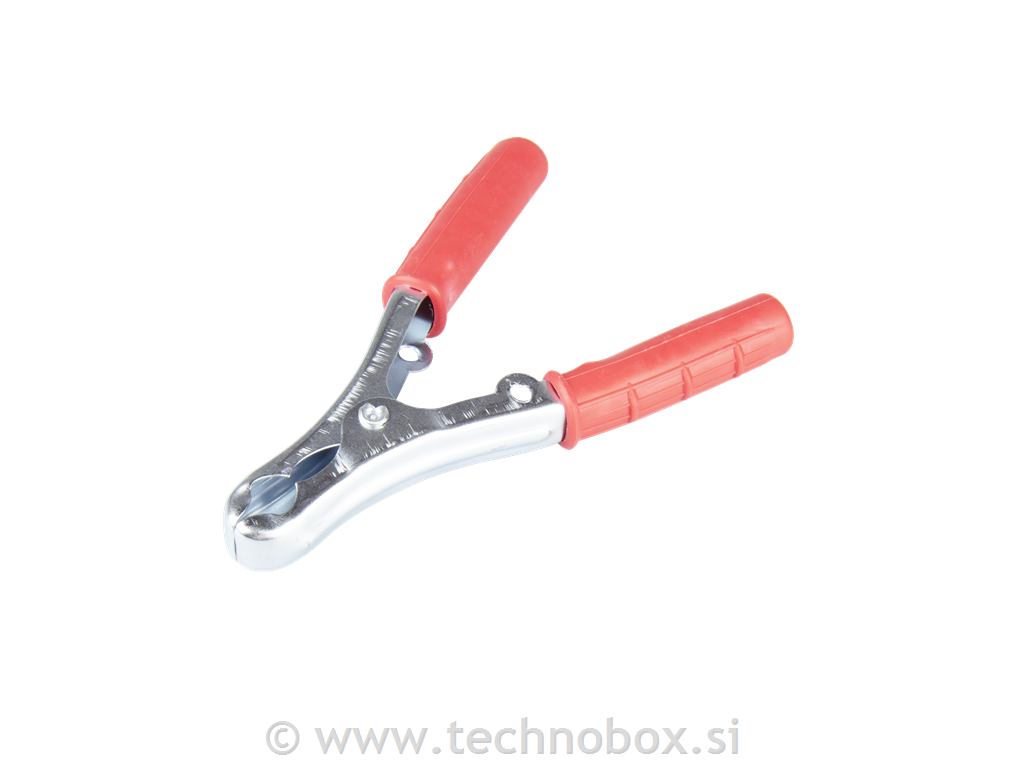 Krokodil sponka 145mm/90A rdeča