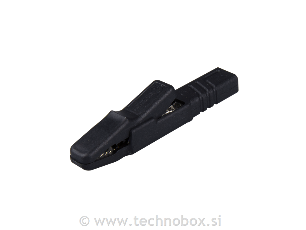 Krokodil sponka -izolirana črna