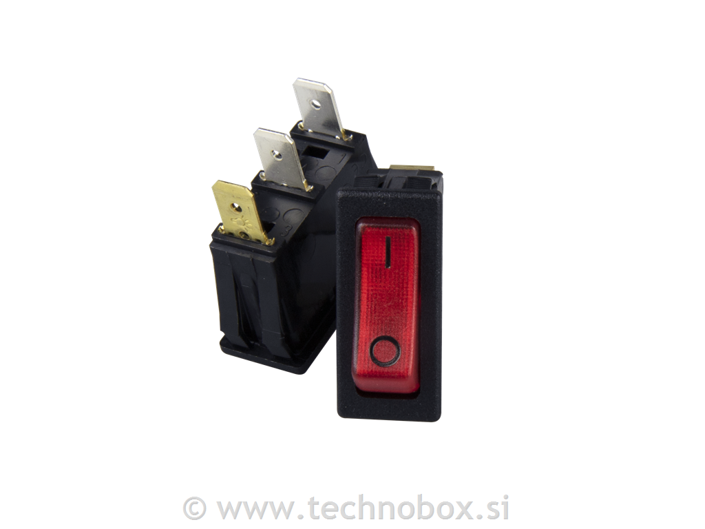 Stikalo 1-p(0-1)rdeča tlivka STK 81-3