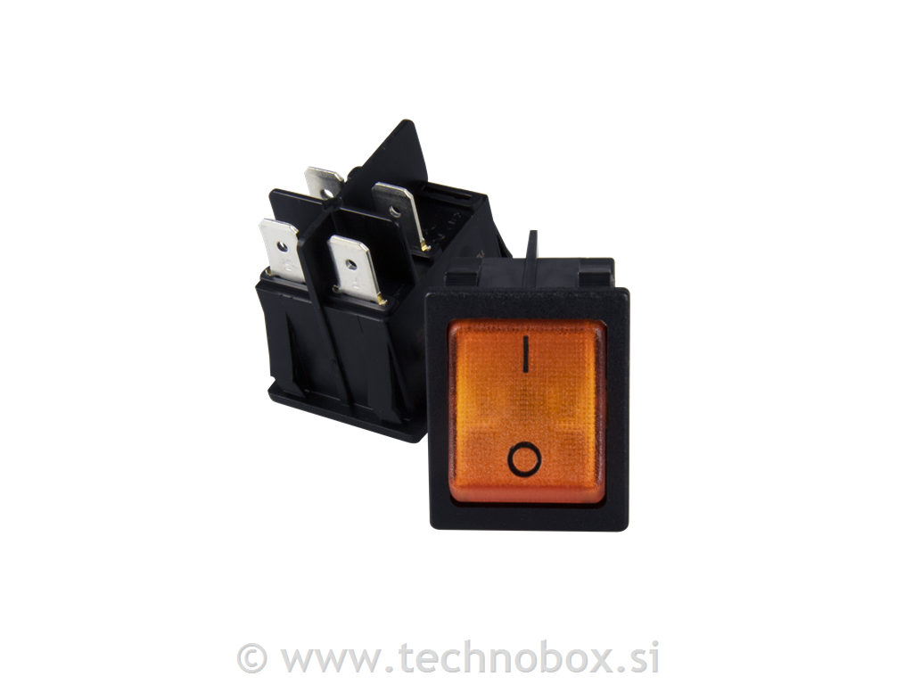 Stikalo 2-p(0-1)oranžna tlivka STK 82-2