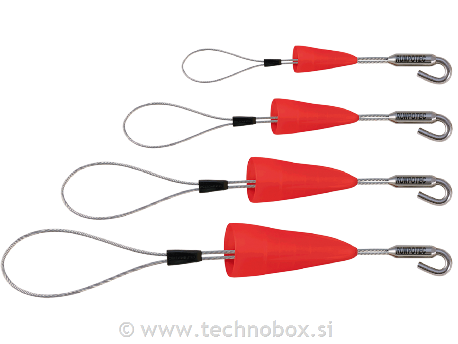 Nastavki Runpofix s kavljem 4 delni SET