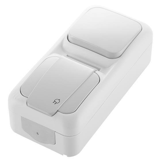 Stikalo n/o enop.+šuko vert. S. PALMIYE