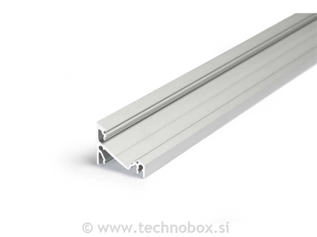 Profil za LED trak CORNER14 alu-anodi.