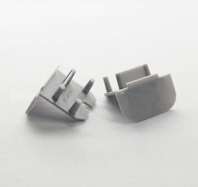 Končni element GROOVE10 srebrn z luknjo