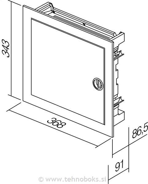 Omarica p/o 12M kovi.vrata za votle sten