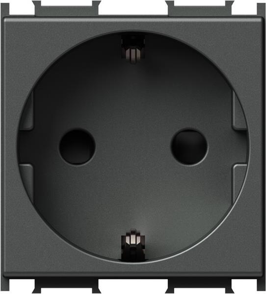 Vtičnica modul šuko 250V antracit