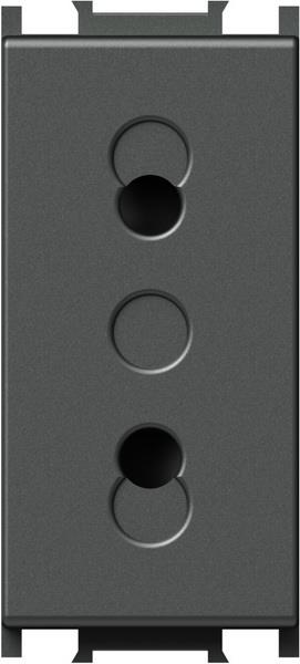 Vtičnica modul euro 250V 1M antracit