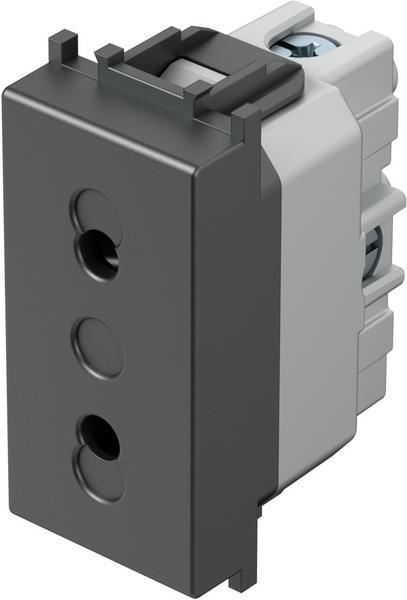 Vtičnica modul euro 250V 1M antracit