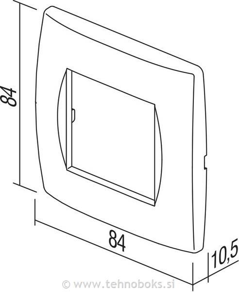Okvir okrasni modul soft 2M antracit