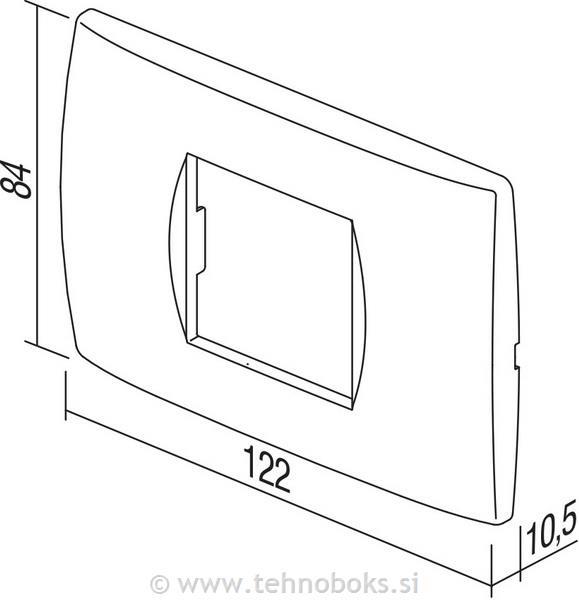 Okvir okrasni modul soft 2/3M antracit