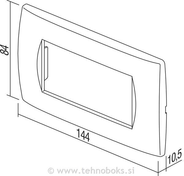 Okvir okrasni modul soft 4M antracit