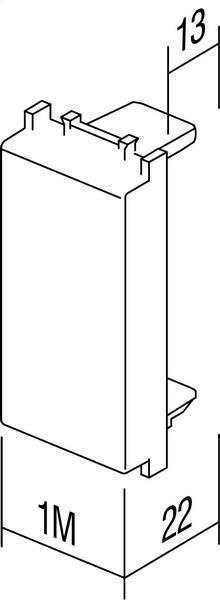 Polnilo modul 1M antracit