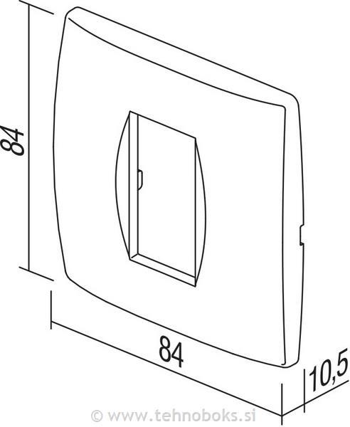Okvir okrasni modul soft 1M zlat