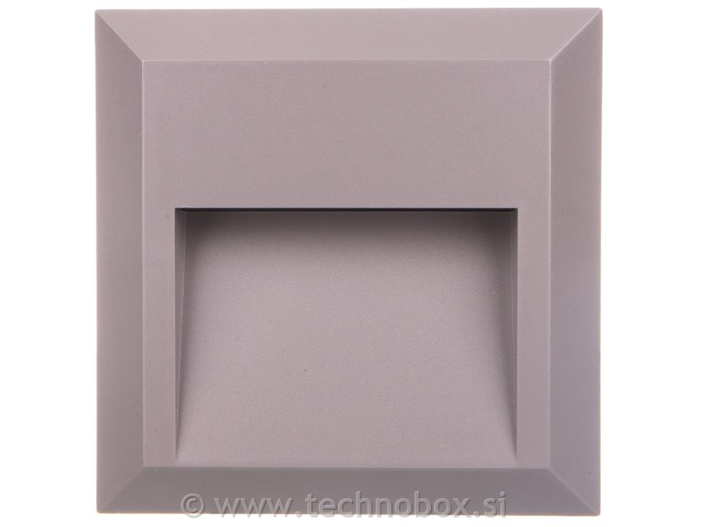 Svetilka LED 2W srebrna IP65 3000K