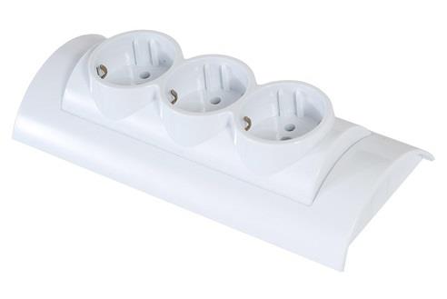 Šuko vtičnica NO 3/1 bela