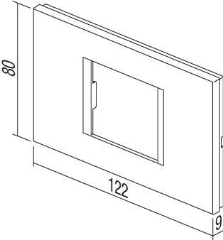 Okvir okrasni modul line 2/3M antracit