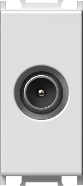 Vtičnica modul TV 1M - koax 0 db bela