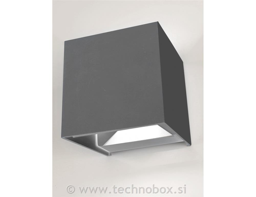 Svetilka stenska 2x3W IP65 4200 K siva