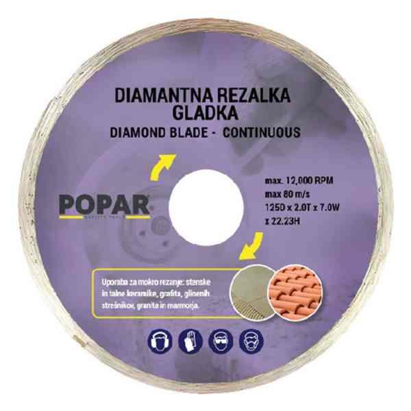 Rezalna plošča diamant 115mm gladka