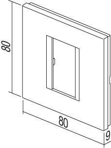Okvir okrasni modul line 1M antracit