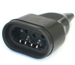 Vtičnica gumi trofazna GV-03/5