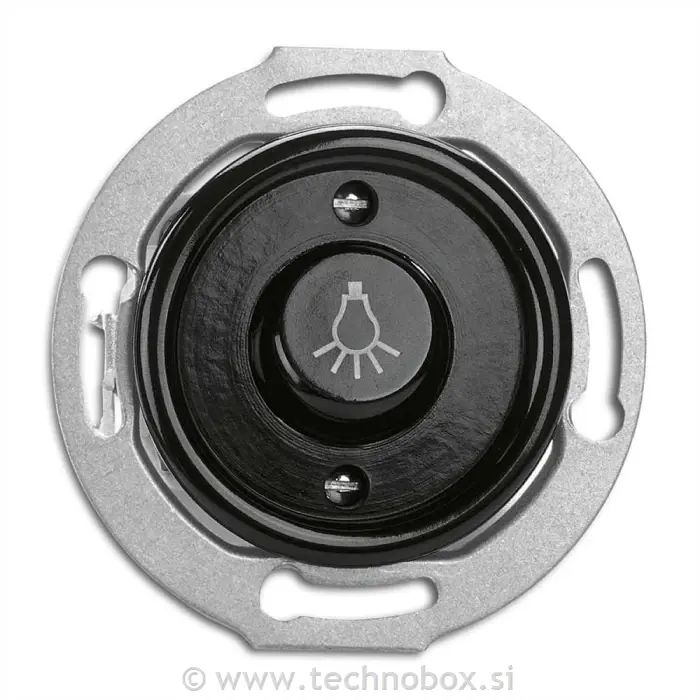 Tipkalo p/o luč Bakelit črno