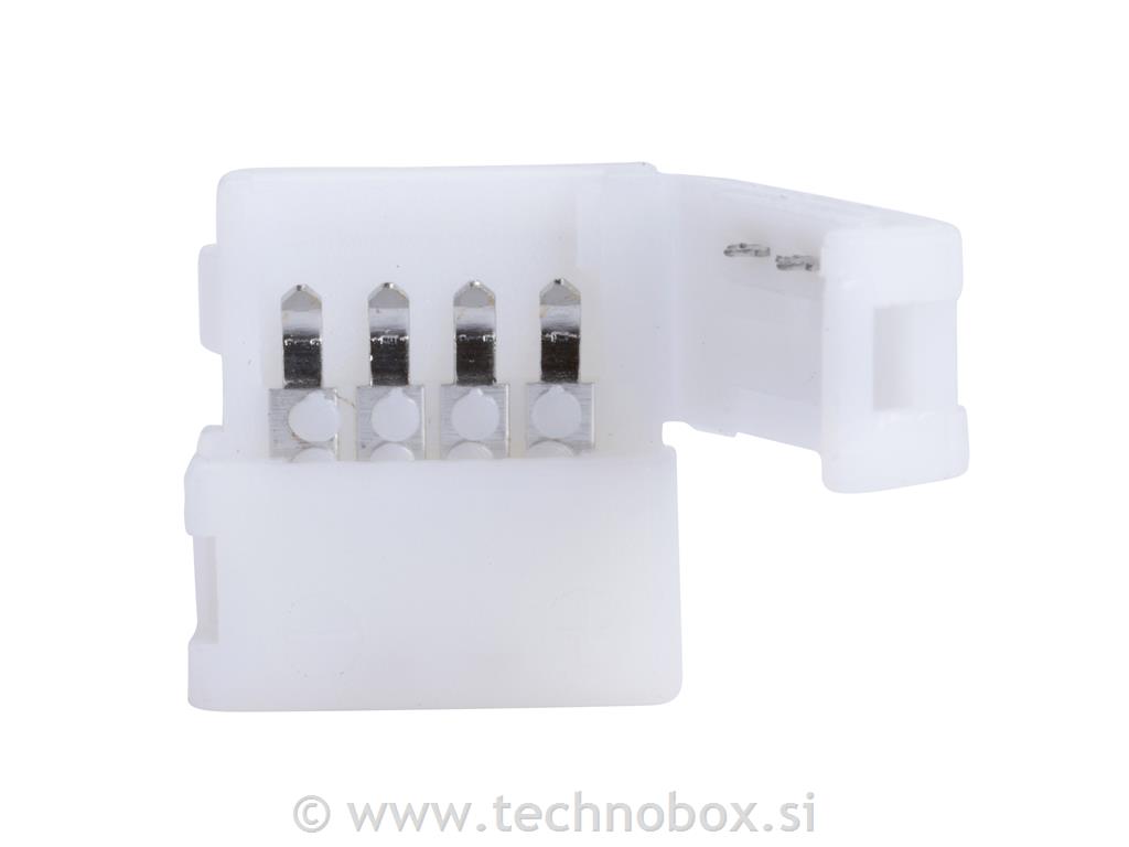 Priključek L za RGB led trakove 10mm 4P