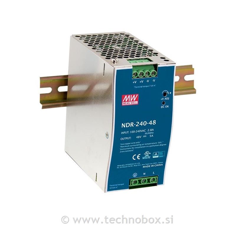 Napajalnik LED za na DIN 24V 240W NDR