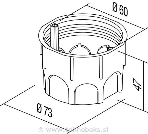 Doza p/o DE 12 65-46 plitka rumena
