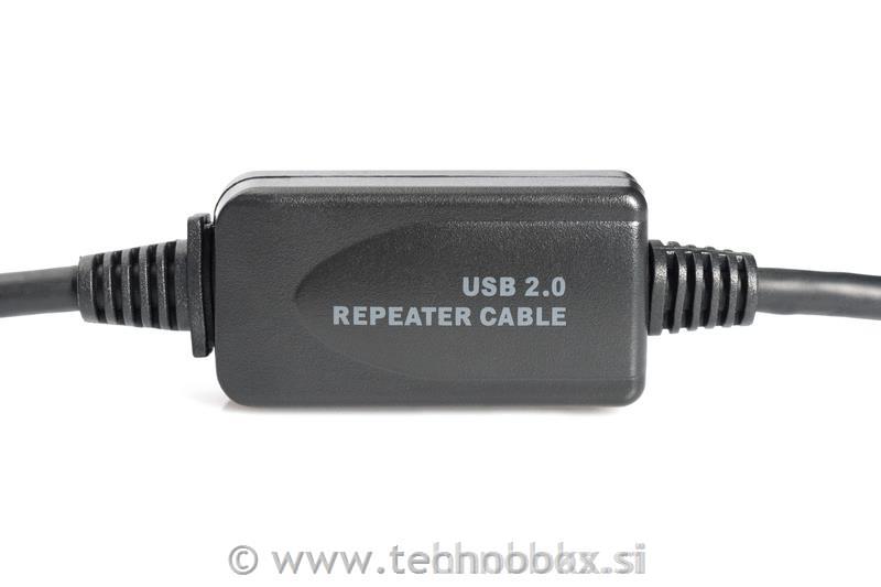 Podaljšek/ojačevalec USB 2.0 do 25m