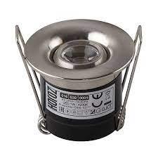 Svetilka p/o vgra.1W LED mat krom fi42mm