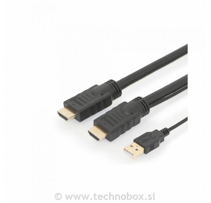 Kabel HDMI z ojačevalcem in mrežno p.15m