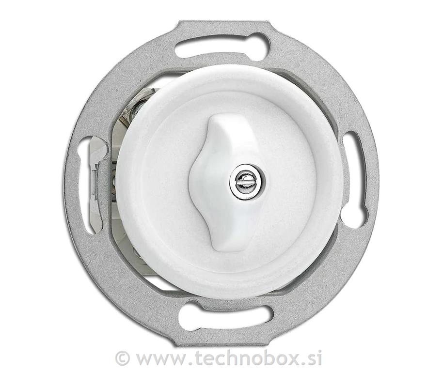 Stikalo p/o menja.rotacij.Duroplast belo
