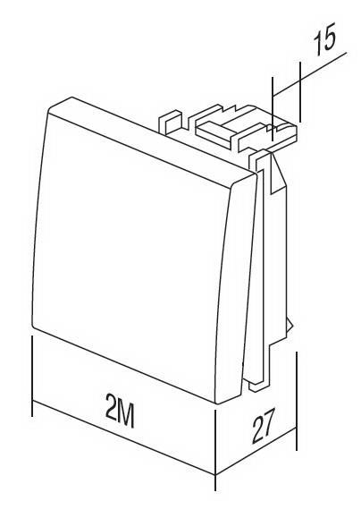 Tipka modul stikala 2M simbol zvonec ant