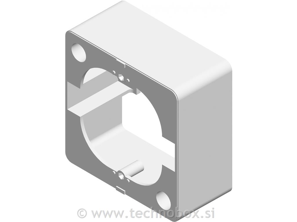 Ohišje N/O EKONOMIK 1M belo IP20