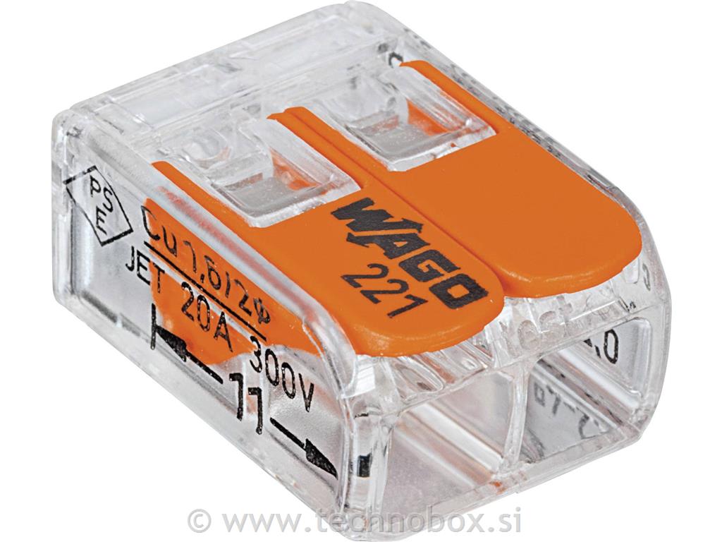 Sponka WAGO 2P 0,20-4mm 221-412