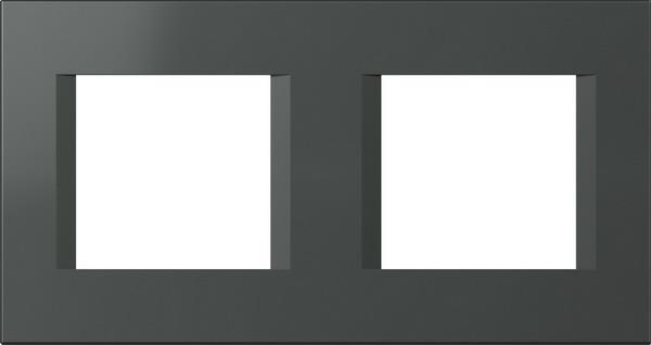 Okvir okrasni modul line 2x2M antracit