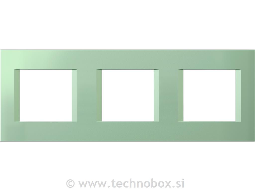 Okvir okrasni modul line 3X2M mat zelen