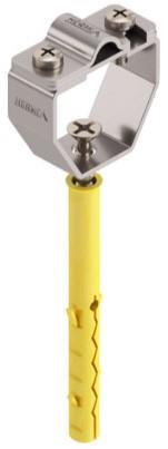 Nosilec zidni+vijak 100mm 8-10mm INOX