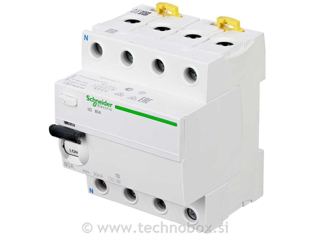 Stikalo FID 4P 80A 30mA A-SI RCCB