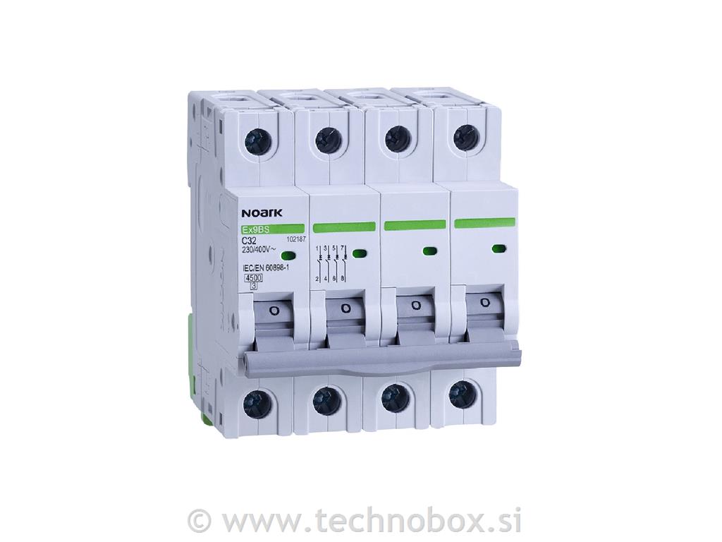 Varovalka avt. Ex9BS C 40A 4P