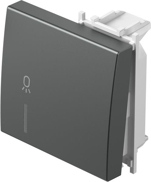 Tipka modul 2M indikator luč antracit