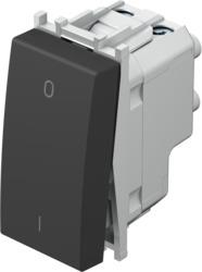 Stikalo modul dvopolno 16A 1M črno