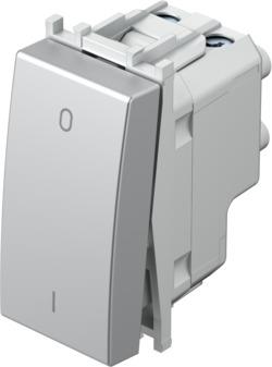 Stikalo modul dvopolno 16A 1M srebrno