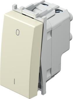 Stikalo modul dvopolno 16A 1M bež