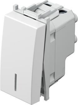 Stikalo modul z indikat. 2P 16A 1M belo