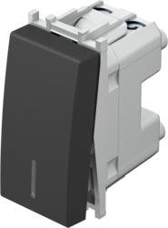 Stikalo modul z indikat. 2P 16A 1M črno