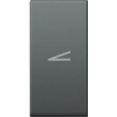 Tipka modul 1M simb.zatemnitev antracit